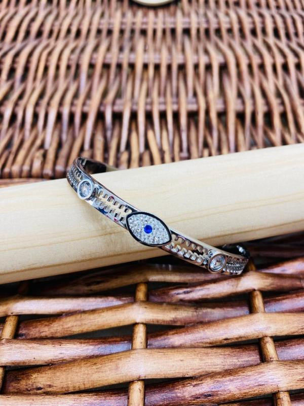 Brazalete Rigido Plateado Modelo T000665420