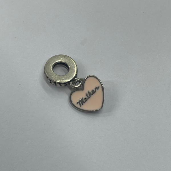 Charm Colgante Corazon Mother Rosa Claro Pandora Ch02
