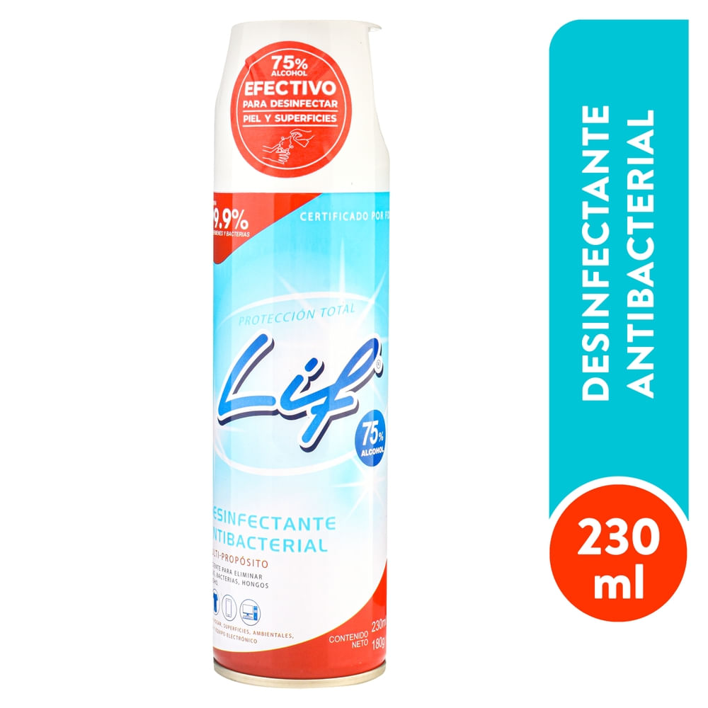 Desinfectante Lif Aerosol – 230 Ml