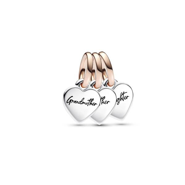Charm Colgante Triple Mama/Hija/Abuela Pandora G01