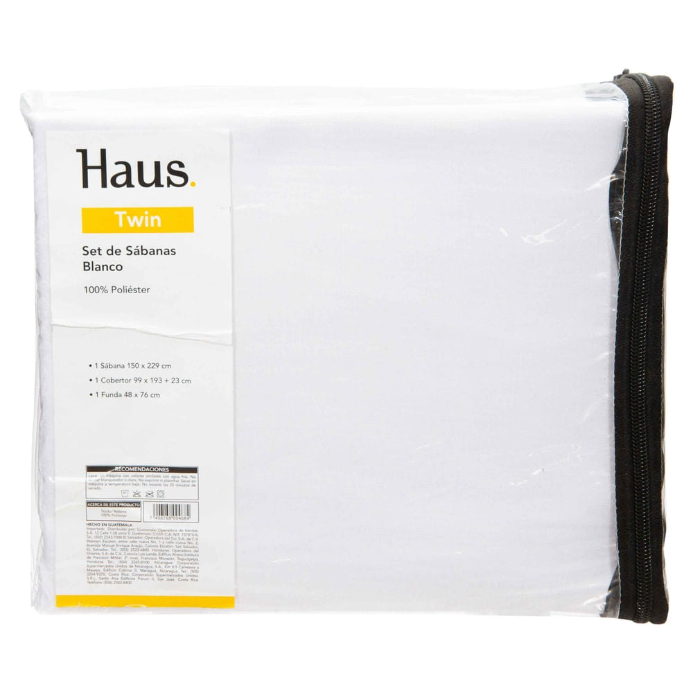 Sabanas Haus Individual Color Blanco