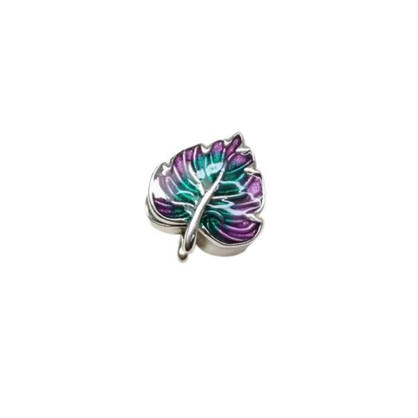 Charm Hoja Morada Y Verde Pandora Ch03
