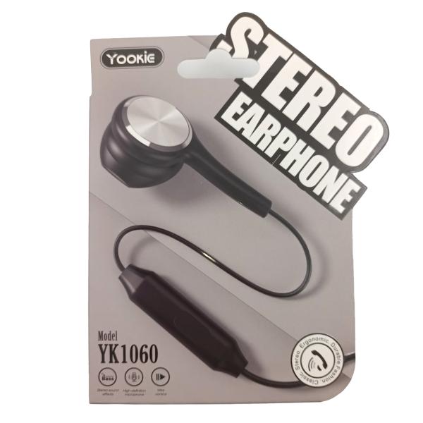 AUDIFONOS MANOS LIBRES YOOKIE YK1060 NEGRO