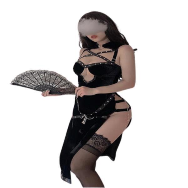 Conjunto Lenceria Yummy Modelo Ymgy201326 Negro S