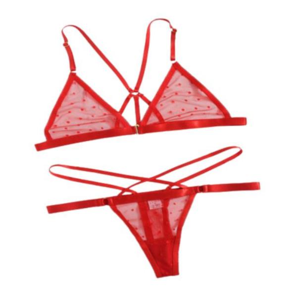 Conjunto Lenceria Yummy Modelo Ymyd170509 Rojo L