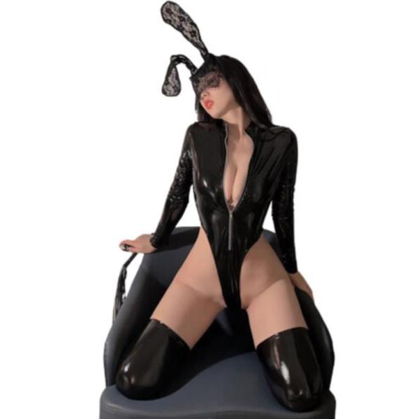Disfraz Lenceria Diseño Conejita Yummy Modelo Ymgy200124 Negro Xl