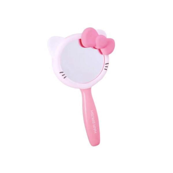 Espejo Con Cepillo Para Cabello Diseño Kitty Rosado/Kitty