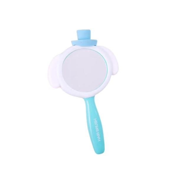 Espejo Con Cepillo Para Cabello Diseño Kitty Celeste/Cinnamoroll