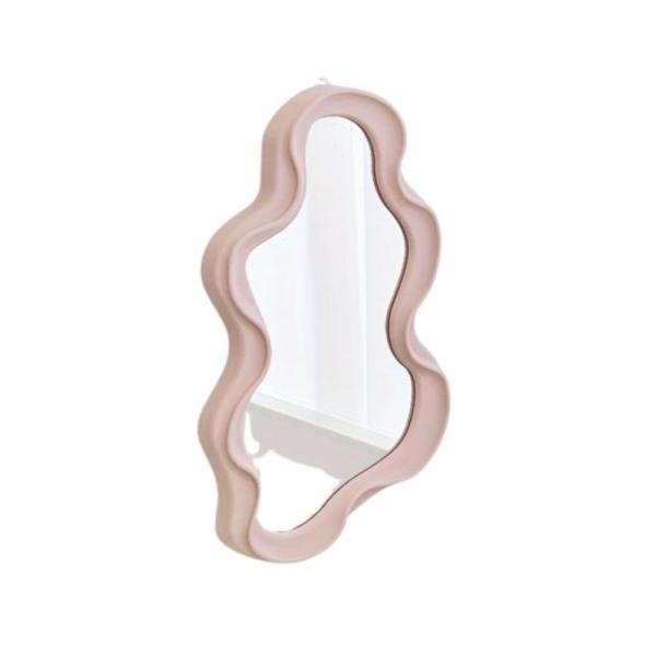 Espejo Diseño Irregular Rosado