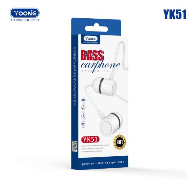 Audifonos Manos Libres Yookie Yk51 Azul