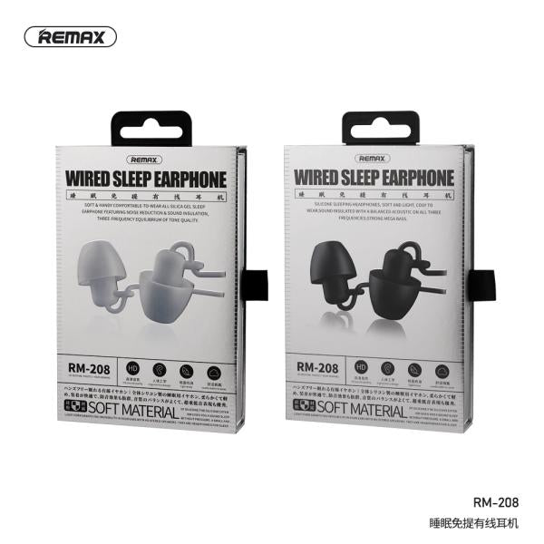 AUDIFONOS MANOS LIBRES RM-208 REMAX NEGRO