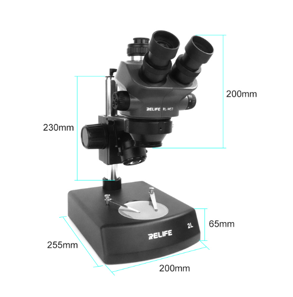 MICROSCOPIO CON LAMPARA LED RL-M5T-2l RELIFE