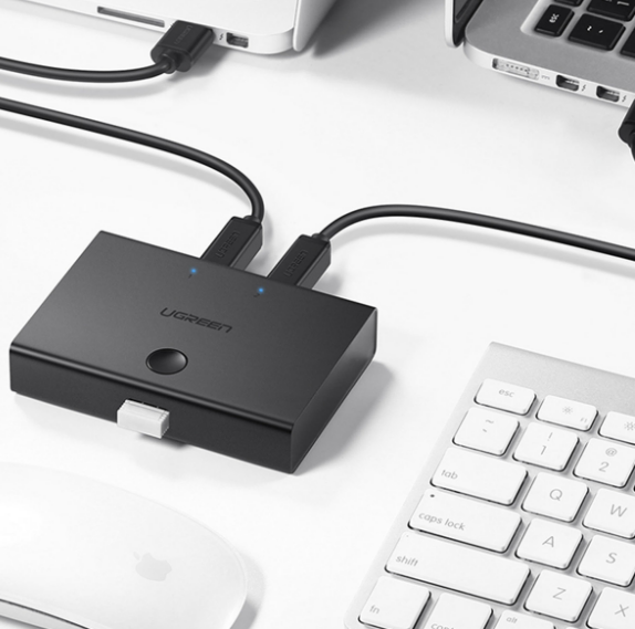 CONMUTADOR USB 2 EN 1 30345 UGREEN NEGRO