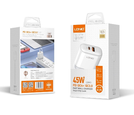 CARGADOR CASA A2526C LDNIO LIGHTNING BLANCO