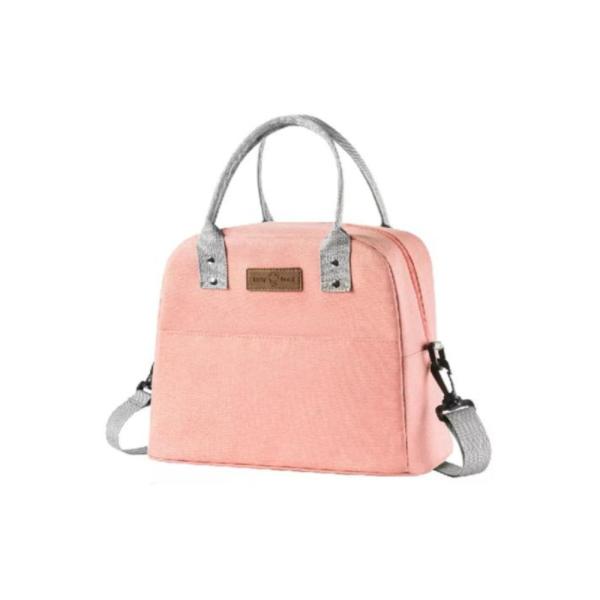 Lonchera Color Liso Con Asa Larga Wm525 Rosado