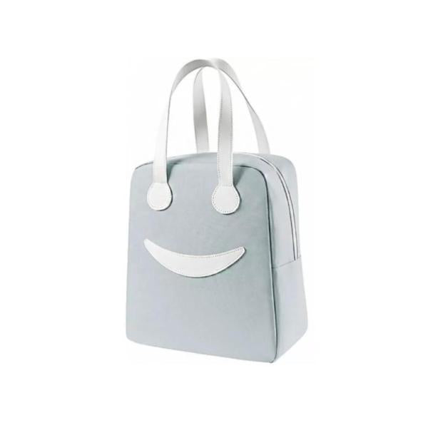 Lonchera Diseño Sonrisa Wm527 Tamaño 24X13X28Cm Gris
