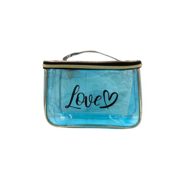 Neceser Diseño Love Plastico Modelo 251-6 Turquesa