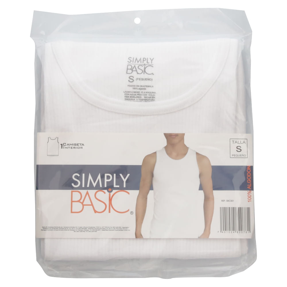 Camiseta Simply Basic Sin Mangas Cab T S