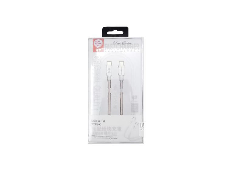 CABLE USB TIPO C-C K-24 YOUSHENGKU GRIS