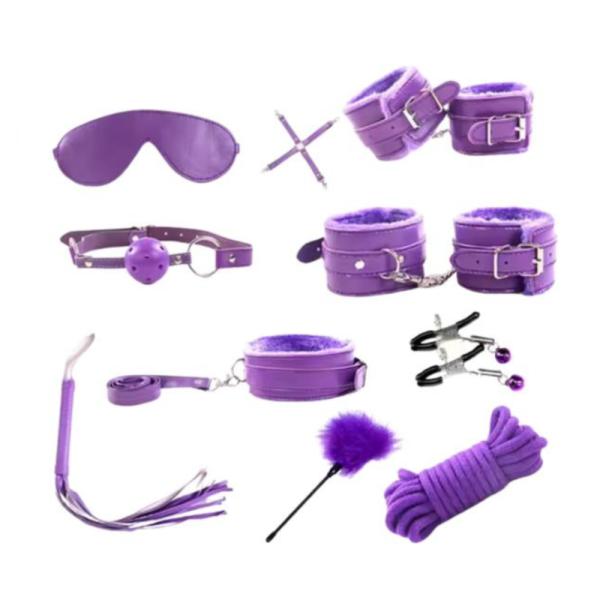 Set De Bondage 10 Piezas Sm 10 Set Morado