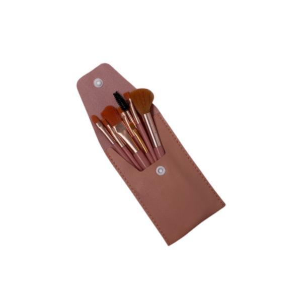 Set De Brochas Con Estuche Modelo Sl-28714-4 Rosado