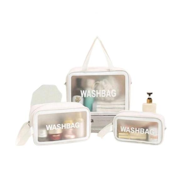 Set De Neceser 3 En 1 Blanco