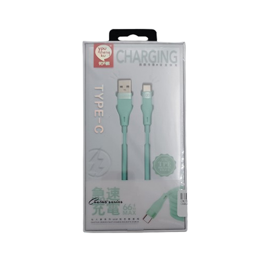 Cable Usb Tipo C K-30 Youshengku Verde