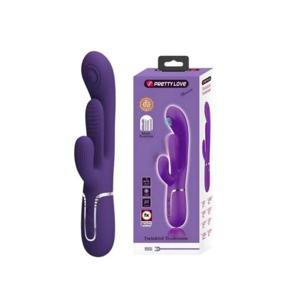 VIBRADOR 3 EN 1 SHANIA MODELO 500041 MORADO