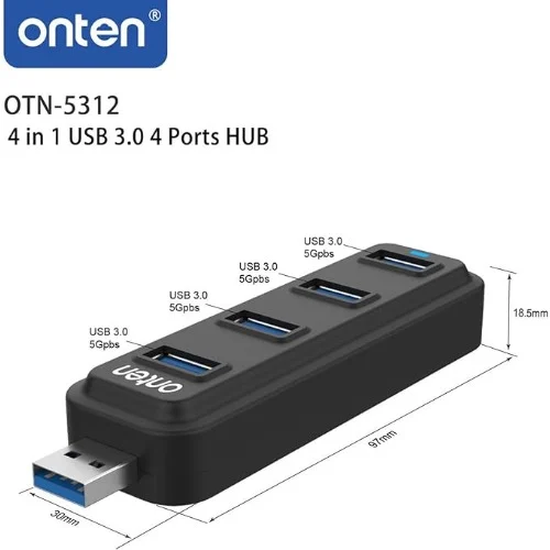 HUB USB TIPO A OTN-5312 ONTEN