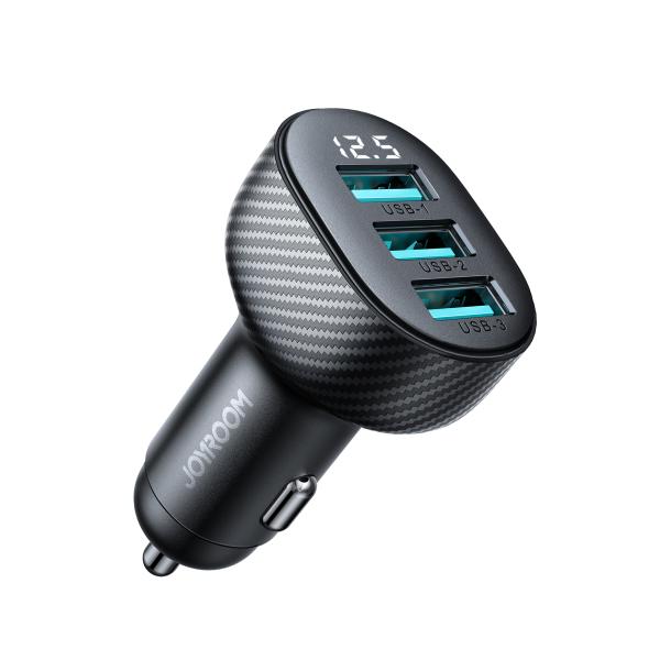 CARGADOR CUBO CARRO JR-CCD03 JOYROOM NEGRO