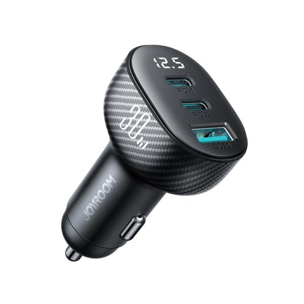 CARGADOR CUBO CARRO JR-CCD04 JOYROOM NEGRO