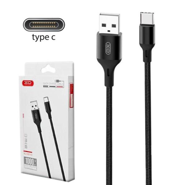 CABLE USB A TIPO C MODELO NB143 2M XO NEGRO
