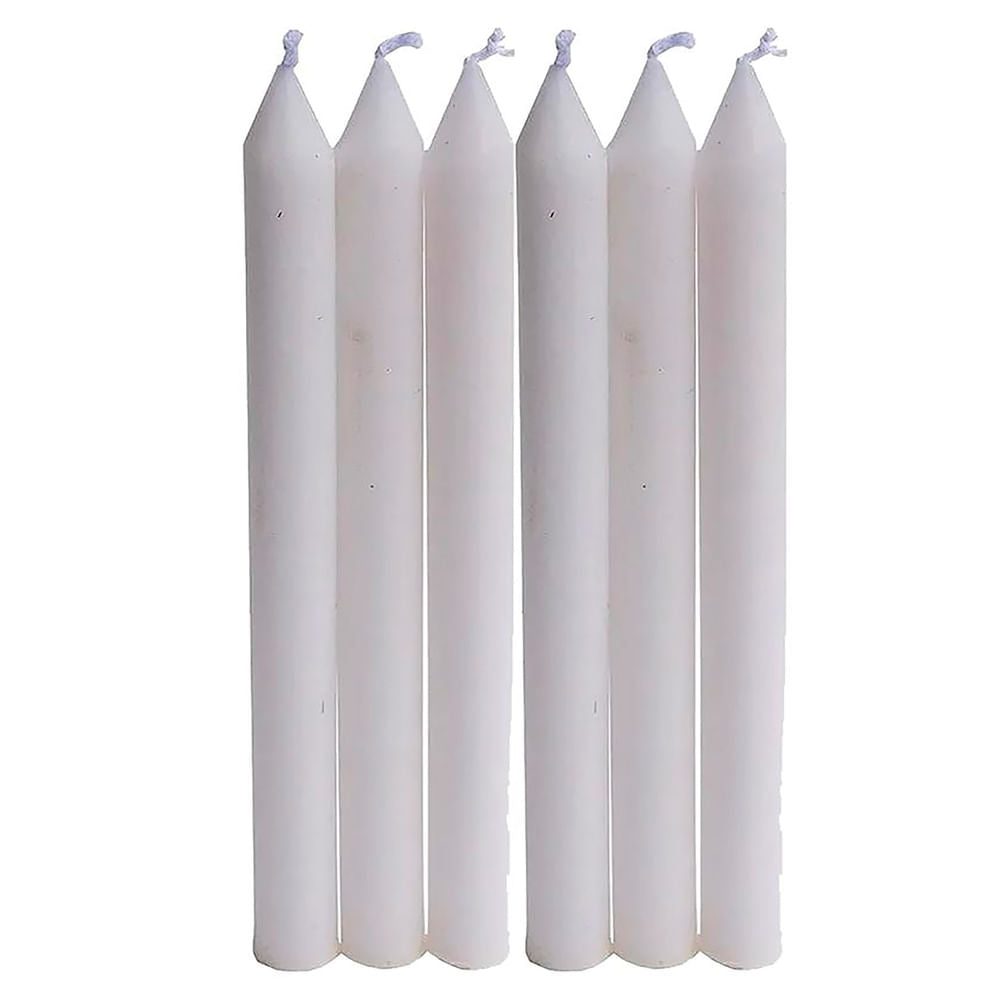 Candela Paquete De 6 Unidades Tb, Color Blanca, Sin Aroma