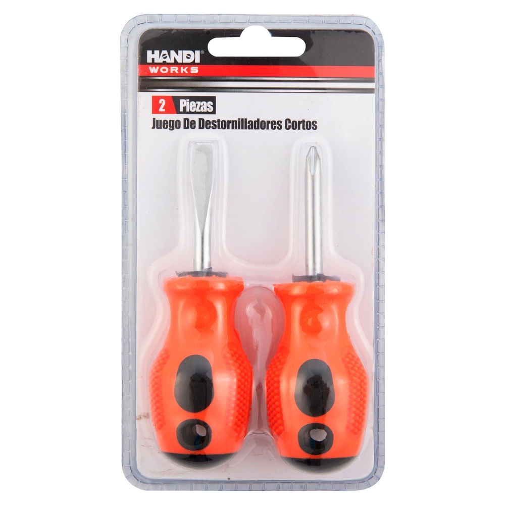 Juego Handi Works De Destornilladores Cortos -2 Unidades