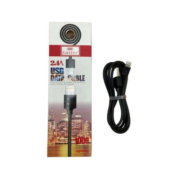 Cables Usb Lightning Iphones Ec-066I Earldom Negro