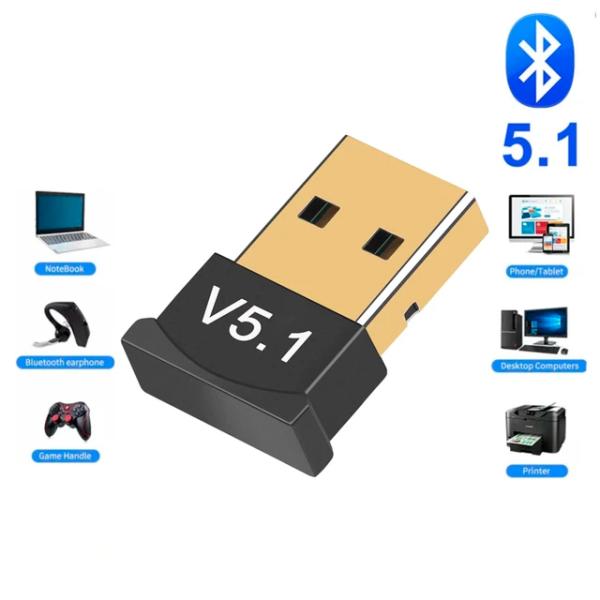 TRANSMISOR Y RECEPTOR BLUETOOTH USB TIPO A B15A NEGRO