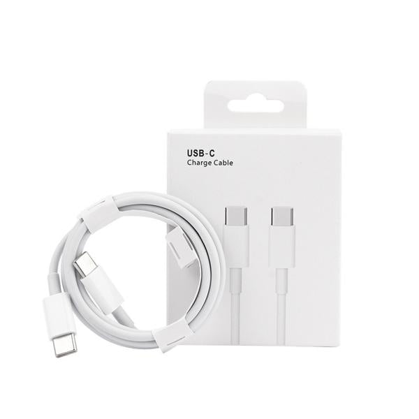 Cable Tipo C A Tipo C 1M Iphone 15 Aaa "M" Blanco