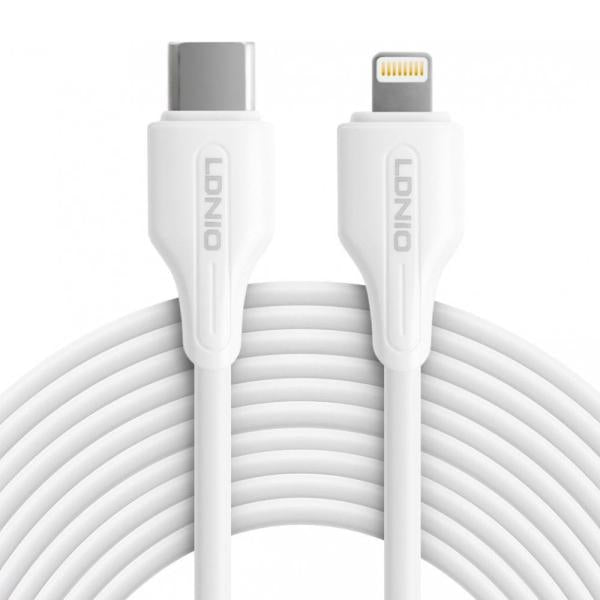 CABLE USB LIGHTNING LC122I LDNIO C-I BLANCO