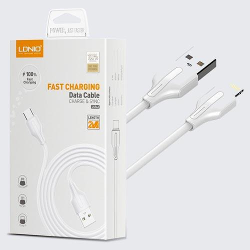 Cable Usb Lightning LS542 Ldnio Blanco