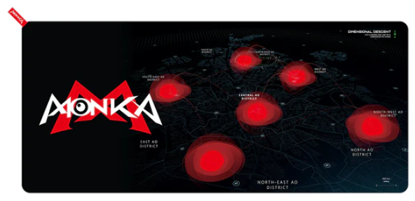 MOUSE PAD G50 Monka NEGRO ROJO