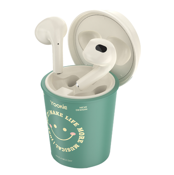 Audífonos Inalámbricos con Estuche en Forma de Taza