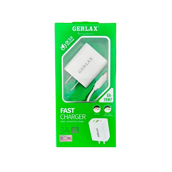 Cargador Casa Ga-19Mf Gerlax Blanco Tipo C