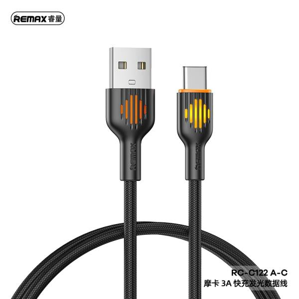 Cable Usb Tipo C RC-C122 Series Moka Remax Negro