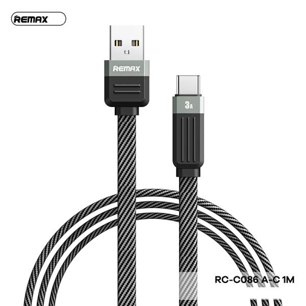 Cable Usb Tipo C-c RC-C086 Serie Ruiliang Remax Negro