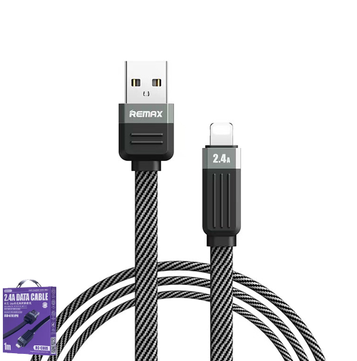 Cable Usb Lightning RC-C085 Serie Ruiliang Remax Negro