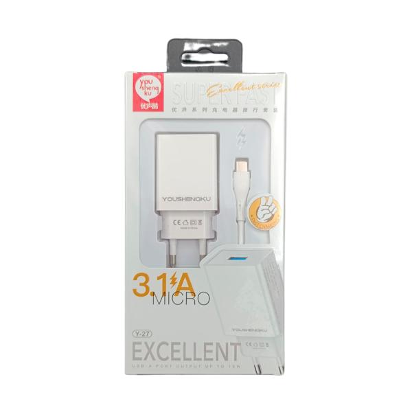 Youshengku Cargador Casa Y-27 Youshengku Tipo C Blanco