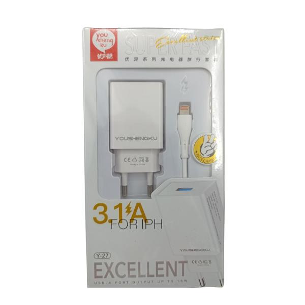 Youshengku Cargador Casa Y-27 Youshengku Lightning Blan