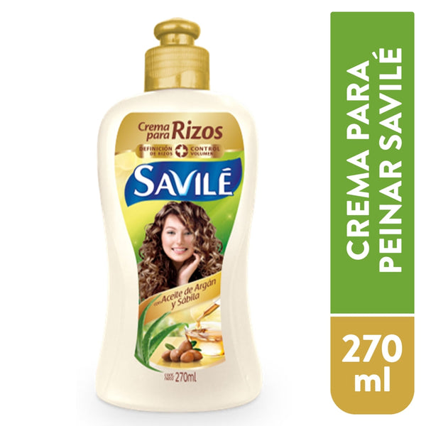 Crema Para Peinar Savilé Argán Y Sábila - 270 Ml