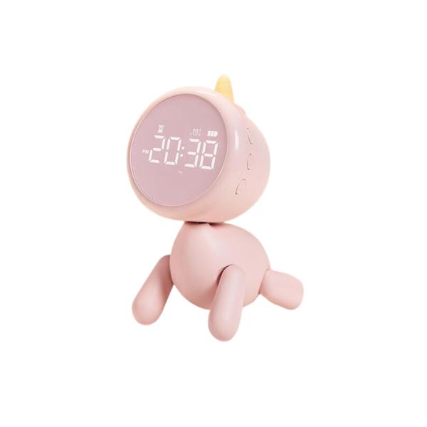 RELOJ DESPERTADOR DIGITAL UNICORNIO ROSADO