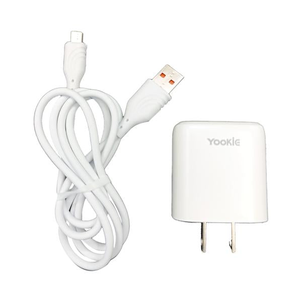 Yookie Cargador Cubo Casa EI2 Yookie Blanco Micro B